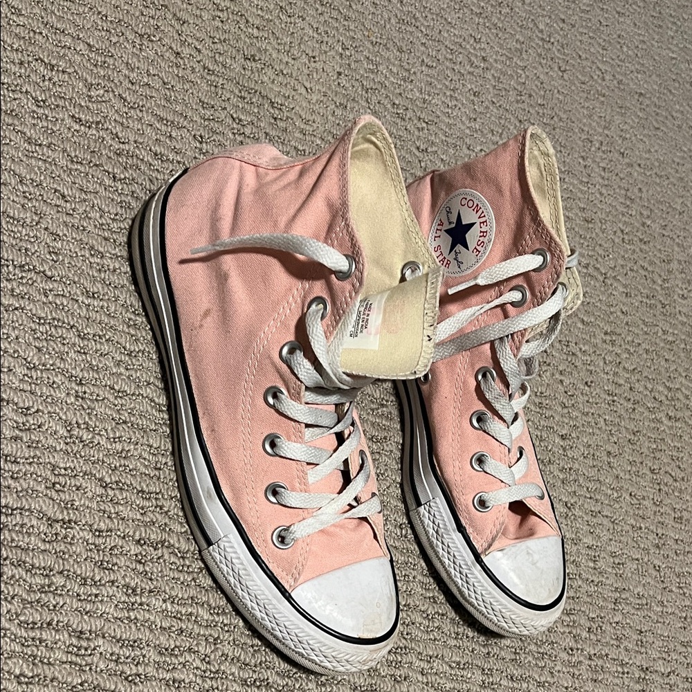 Converse Blush Pink Canvas High-Tops